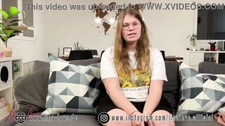 18 years old german teeny Lina Love. Her first time infront the camera