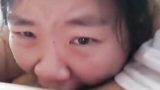 Miss Bliss Rose loves getting her throat fucked and swallows cum