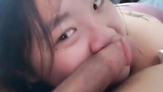 Miss Bliss Rose loves getting her throat fucked and swallows cum