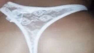 Latina cousin changes her thongs when she rides in reverse!