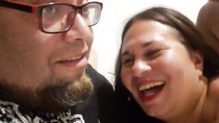 Cuckold Husband Supports bbw Hotwife While She Gets anal Fucked