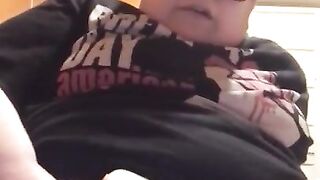 FTM Masturbates And Squirts While Husbands Is Asleep