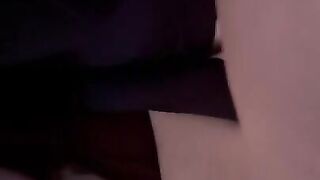 18 year old student plays with a toy and gives me a blowjob