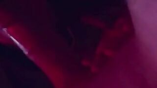 Soaked pussy makes him cum fast