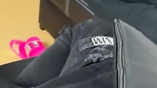 Petite Friend in slippers allow me to cum on her perfect feet