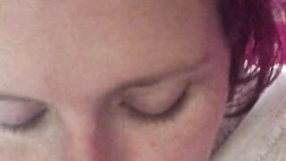 Mom's hairy wet pussy smells divinely intense & needs your tongue after degrading a big sexy fatty with huge gut earlier