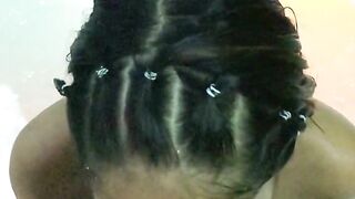 slow motion extreme deepthroat in a jacuzzi with my stepsister