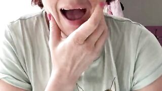 Topless sandwich making in my g0ldf1sh bowl of a kitchen