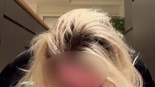 french Perverse crushes her husband's cock with her thigh high boots then she rewards him