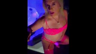 TS MILF in Hot Tub