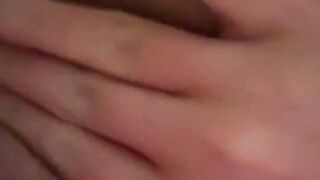 Big tits blonde fingers tight pussy!