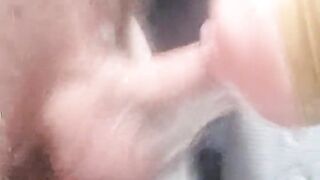 Cumshot in the shower using my fleshlight