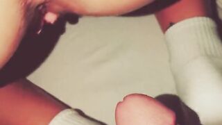 CLOSE UP OF HUGE PULSATING CREAMPIE LOAD FILLED UP MY TIGHT PUSSY