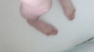 Jerking off in the shower