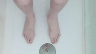 Jerking off in the shower