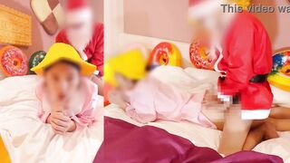 [Naughty Christmas] Creampie in a small pussy! Pregnancy practice with Santa