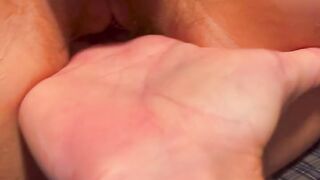 Lesbian best friend fingers my pussy until I squirt listen how wet it was