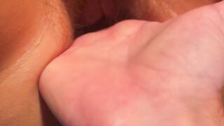 Lesbian best friend fingers my pussy until I squirt listen how wet it was