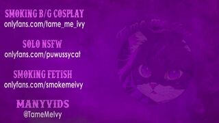 Goth Egirl Smoking 2 cigarettes at the same time (full vid on my 0nlyfans/ManyVids)