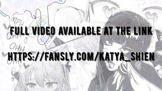 Footjob in nylon stockings and leather leggings