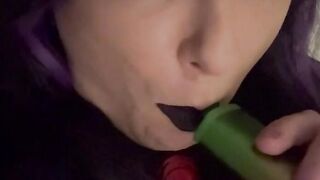Vaping and playing with my sissy clitty for daddy