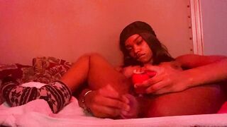 rose and dildo combination