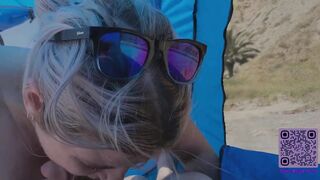 Getting a Public Blowjob from @lilsubbybunny on the Beach
