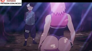 SAKURA AND SECRET SCROLL NARUTO HENTAI STORY ANIMATION 60FPS