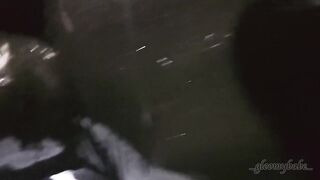 Latex fun in the parking lot - Gloomy Babe