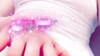 Pussy play in new white dress