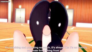 Ada Wong from Resident Evil Works Out With a Footjob! Hentai POV