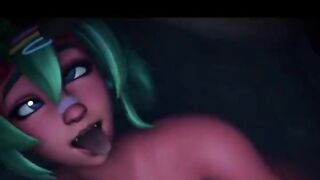 Tight Pussy Demon Nemia Taking Hardcore Backshots