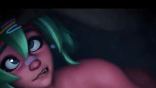 Tight Pussy Demon Nemia Taking Hardcore Backshots