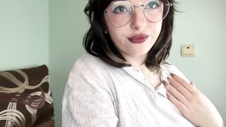 Beautiful brunette shows off her gorgeous tits