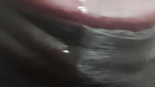 A man is enjoying the art of self-satisfaction alone.