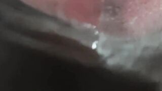 A man is enjoying the art of self-satisfaction alone.