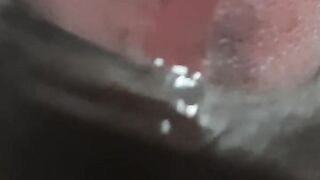 A man is enjoying the art of self-satisfaction alone.