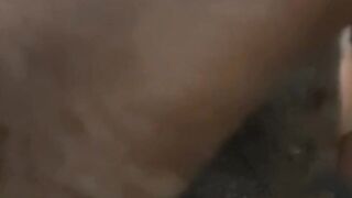 He is taking a moment for self-care in his bedroom.