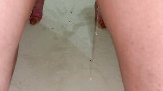 Peeing in my cute panties