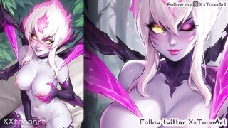 League of Legends 2D Hentai - Evelynn (伊芙琳) Jungle Blowjob