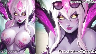 League of Legends 2D Hentai - Evelynn (伊芙琳) Jungle Blowjob