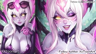 League of Legends 2D Hentai - Evelynn (伊芙琳) Jungle Blowjob