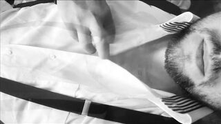 Afternoon desire - Elegant man play with his big dick in a lazy day