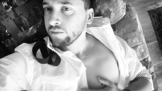 Afternoon desire - Elegant man play with his big dick in a lazy day