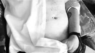 Afternoon desire - Elegant man play with his big dick in a lazy day