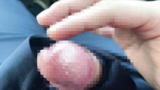 I got horny in the car and masturbated without thinking