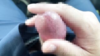 I got horny in the car and masturbated without thinking