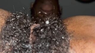 Sexy teen squirting on bbc strap on