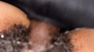 Sexy teen squirting on bbc strap on