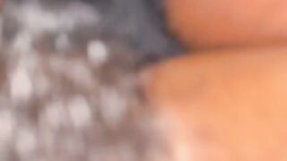 Sexy teen squirting on bbc strap on